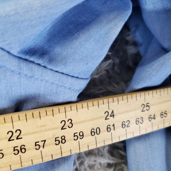 Coofandy Shirt Mens XL Light Blue Classic Button-Up Long Sleeve Casual - Picture 7 of 9